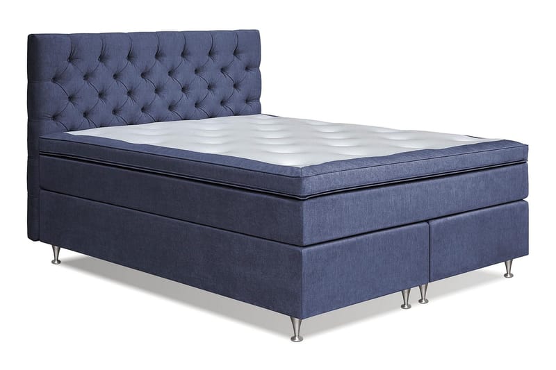Joluma Sängpaket Fast 160x200 cm - (+Fler val) 160x200 cm Mörkblå - Möbler - Sovrum - Sängar - Kontinentalsängar