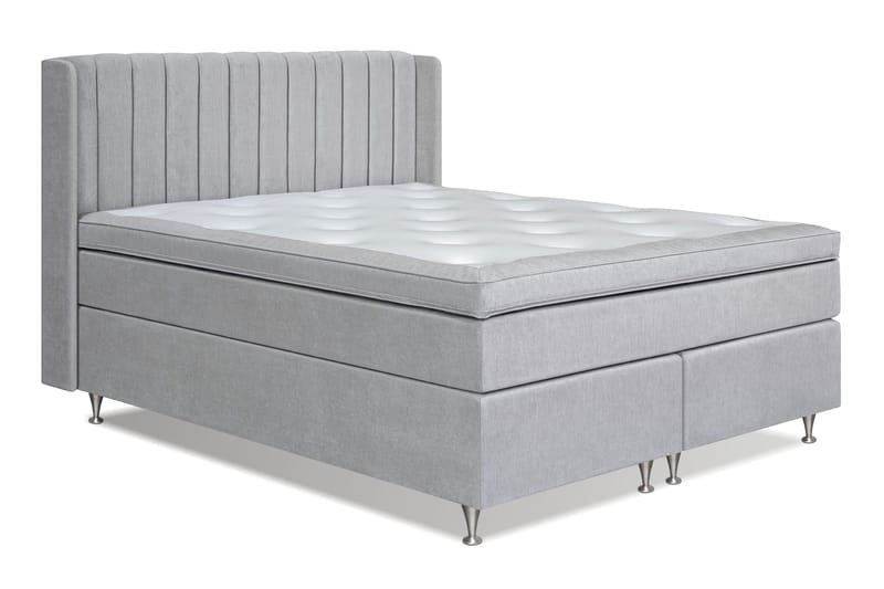 Joluma Sängpaket Fast 180x200 cm - (+Fler val) 180x200 cm Ljusgrå - Möbler - Sovrum - Sängar - Kontinentalsängar
