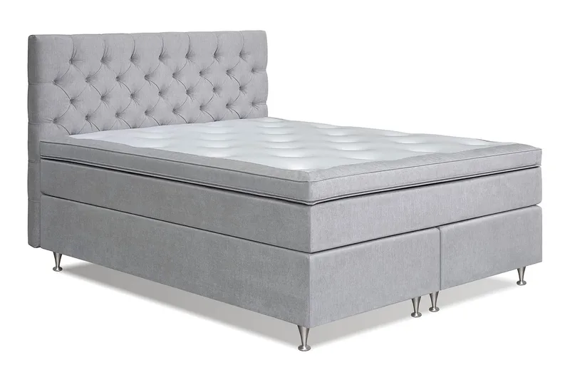 Joluma Sängpaket Fast 180x200 cm - (+Fler val) 180x200 cm Ljusgrå - Möbler - Sovrum - Sängar - Kontinentalsängar