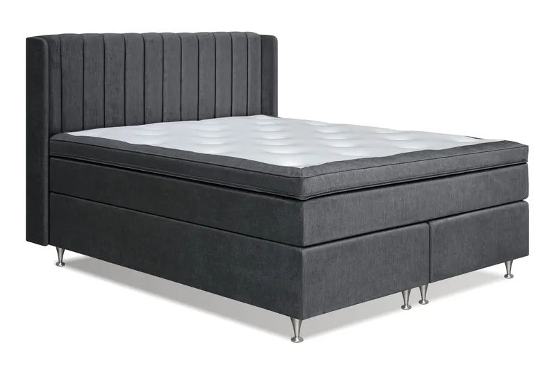 Joluma Sängpaket Fast 180x200 cm - (+Fler val) 180x200 cm Mörkgrå - Möbler - Sovrum - Sängar - Kontinentalsängar