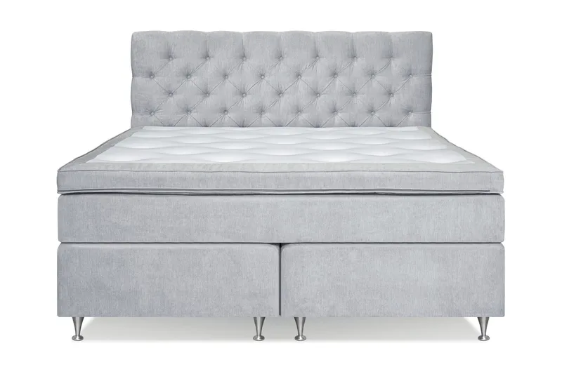 Joluma Sängpaket Medium 160x200 cm - (+Fler val) 160x200 cm Ljusgrå - Möbler - Sovrum - Sängar - Kontinentalsängar
