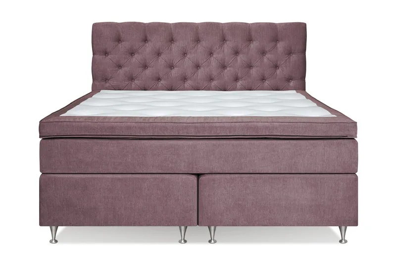 Joluma Sängpaket Medium 180x200 cm - (+Fler val) 180x200 cm Mörkrosa - Möbler - Sovrum - Sängar - Kontinentalsängar