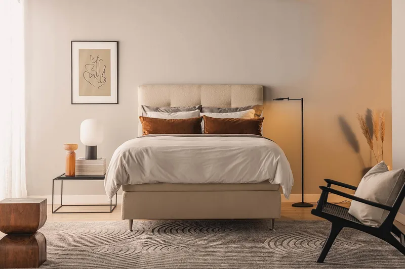 Kalashi Kontinentalsäng 120x200 cm Beige - Möbler - Sovrum - Sängar - Kontinentalsängar