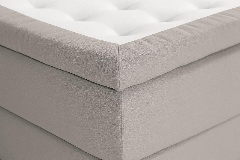 KALASHI Kontinentalsäng Boucle 140x200 Grå - Möbler - Sovrum - Sängar - Komplett Sängpaket