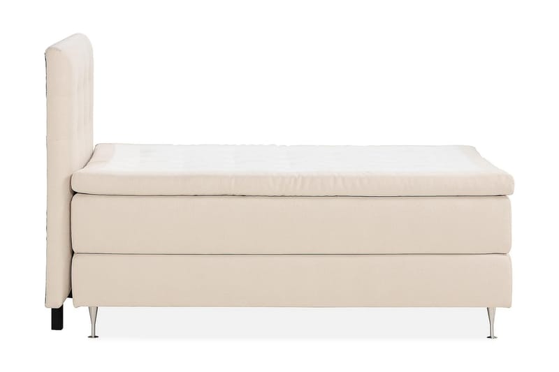 KALASHI Kontinentalsäng Boucle 140x200 Ljusbeige - Möbler - Sovrum - Sängar - Komplett Sängpaket