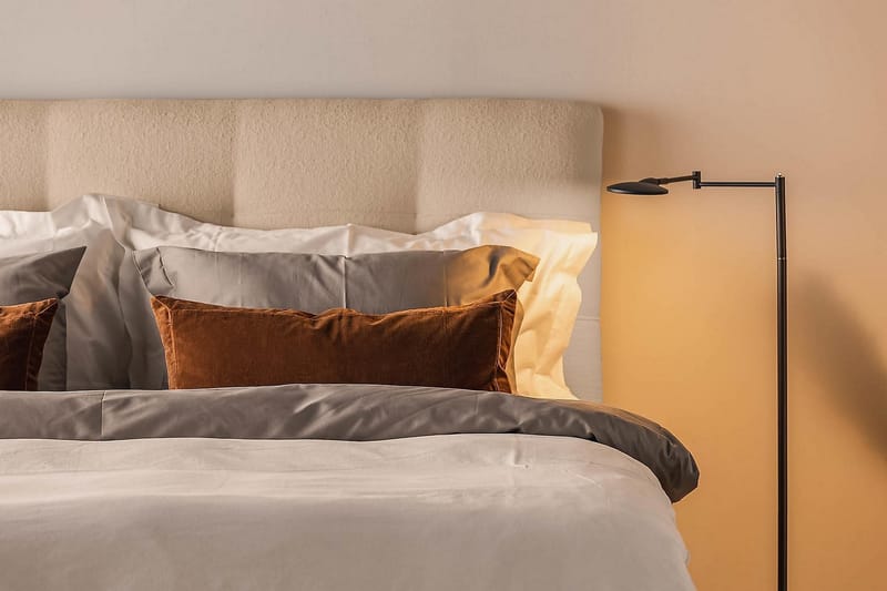 KALASHI Kontinentalsäng Boucle 160x200 Beige - Möbler - Sovrum - Sängar - Kontinentalsängar