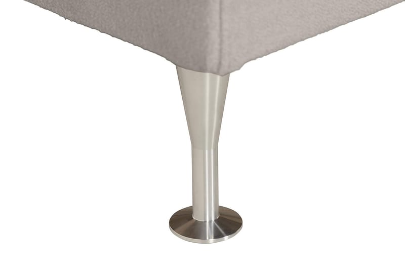 KALASHI Sängpaket Boucle 120x200 Djuphäftad gavel Grå - Möbler - Sovrum - Sängar - Komplett Sängpaket