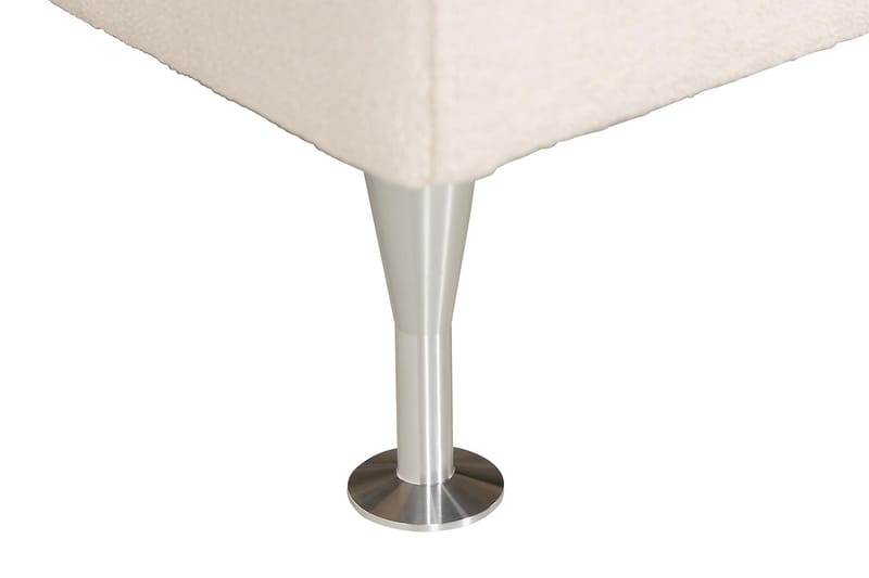 KALASHI Sängpaket Boucle 180x200 Djuphäftad gavel Ljusbeige - Möbler - Sovrum - Sängar - Kontinentalsängar