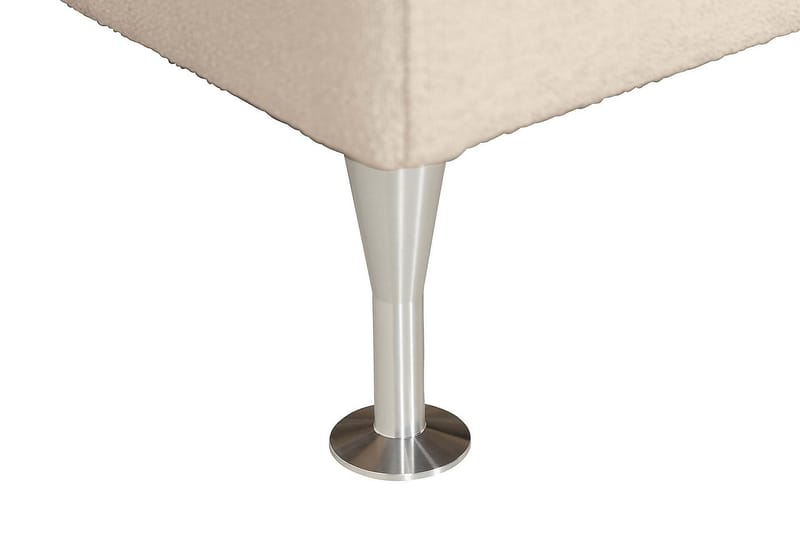 KALASHI Sängpaket Boucle 180x200 Knappad gavel Beige - Möbler - Sovrum - Sängar - Kontinentalsängar