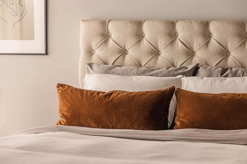 Kalashi Sängpaket Kontinentalsäng 140x200 cm Beige - Möbler - Sovrum - Sängar - Kontinentalsängar