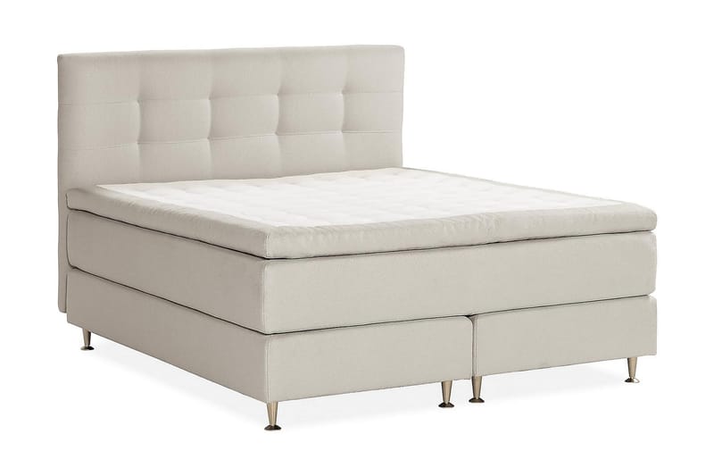 Kalashi Sängpaket Kontinentalsäng 160x200 cm Ljusgrå - Komplett Sängpaket - Kontinentalsängar