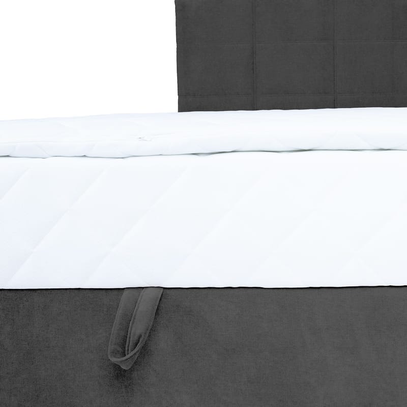 Kontinentalsäng Kalen med madrass 120x200 cm - Mörkgrå - Möbler - Sovrum - Sängar - Kontinentalsängar