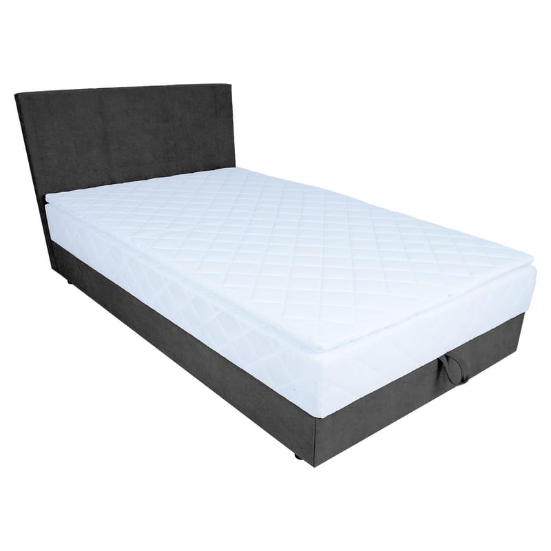 Kontinentalsäng Kalen med madrass 120x200 cm - Mörkgrå - Möbler - Sovrum - Sängar - Kontinentalsängar