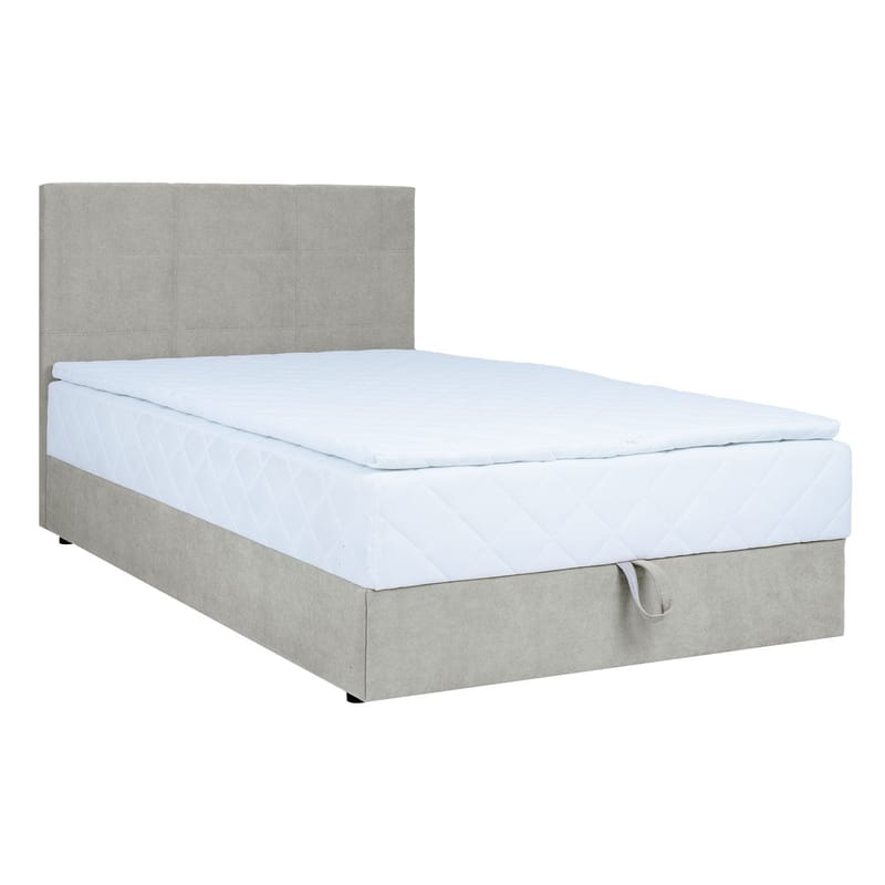 Kontinentalsäng Kalen med madrass 140x200 cm, mörkbeige