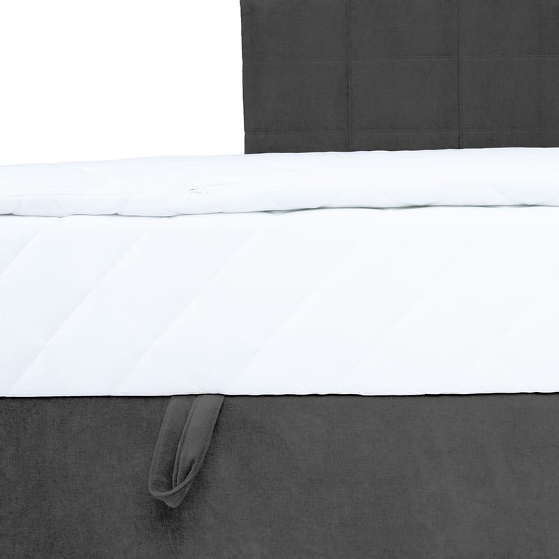 Kontinentalsäng Kalen med madrass 140x200 cm - mörkgrå - Möbler - Sovrum - Sängar - Kontinentalsängar
