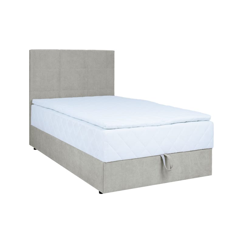 Kontinentalsäng Kalen med madrass 90x200 cm, mörkbeige