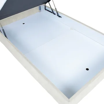 Kontinentalsäng Kalen med madrass 90x200 cm - mörkbeige - Möbler - Sovrum - Sängar - Kontinentalsängar