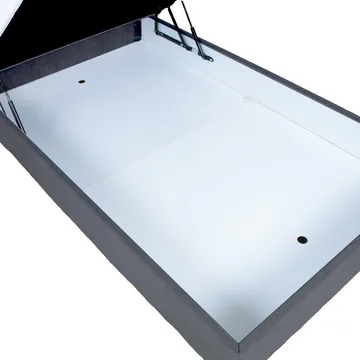 Kontinentalsäng Kalen med madrass 90x200 cm - Mörkgrå - Möbler - Sovrum - Sängar - Kontinentalsängar