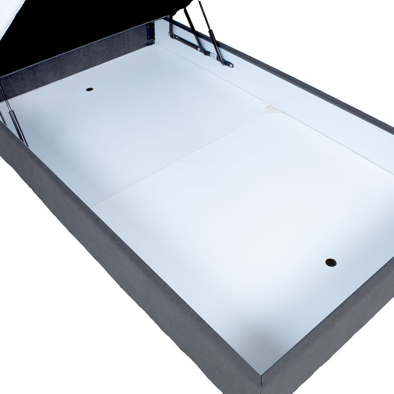 Kontinentalsäng Kalen med madrass 90x200 cm - Mörkgrå - Möbler - Sovrum - Sängar - Kontinentalsängar