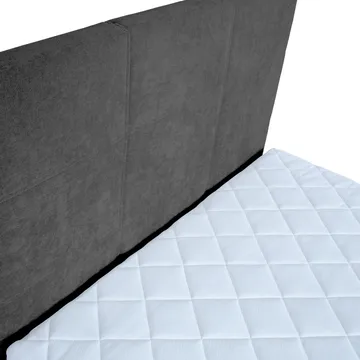 Kontinentalsäng Kalen med madrass 90x200 cm - Mörkgrå - Möbler - Sovrum - Sängar - Kontinentalsängar