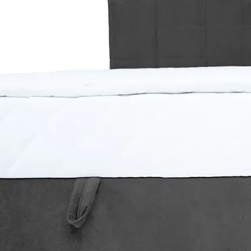 Kontinentalsäng Kalen med madrass 90x200 cm - Mörkgrå - Möbler - Sovrum - Sängar - Kontinentalsängar