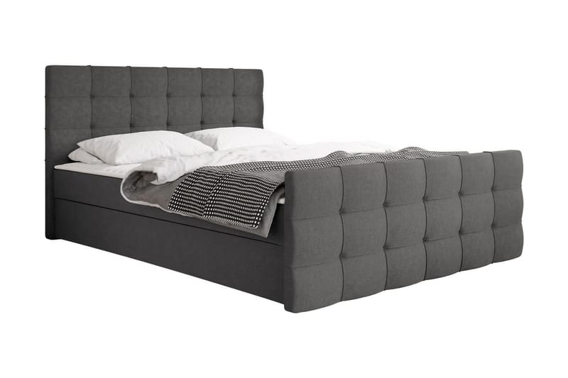 KARST Kontinentalsäng 160x210 cm - Mörkgrå - Möbler - Sovrum - Sängar - Kontinentalsängar