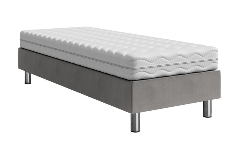 KERANZA Kontinentalsäng 90x200 cm Grå - Möbler - Sovrum - Sängar - Kontinentalsängar