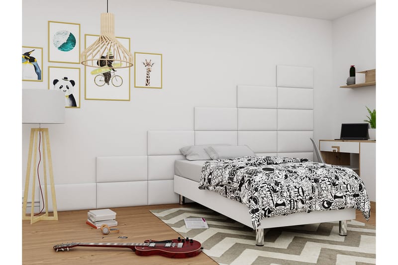 KERANZA Kontinentalsäng 90x200 cm Vit - Möbler - Sovrum - Sängar - Kontinentalsängar
