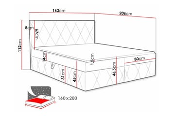 Kintore Kontinentalsäng 160x200 cm - Möbler - Sovrum - Sängar - Kontinentalsängar