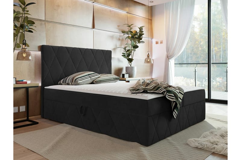 Kintore Kontinentalsäng 180x200 cm Svart - Möbler - Sovrum - Sängar - Kontinentalsängar