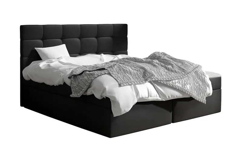 Kleiv Kontinentalsäng 140x200cm, Svart