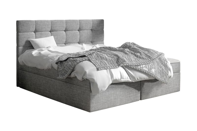 Kleiv Kontinentalsäng 160x200cm Grå  Grå, Grå