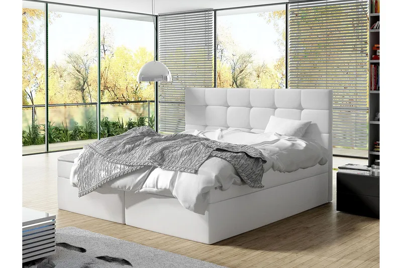 Kleiv Kontinentalsäng 160x200cm Vit  Vit - Vit - Möbler - Sovrum - Sängar - Kontinentalsängar