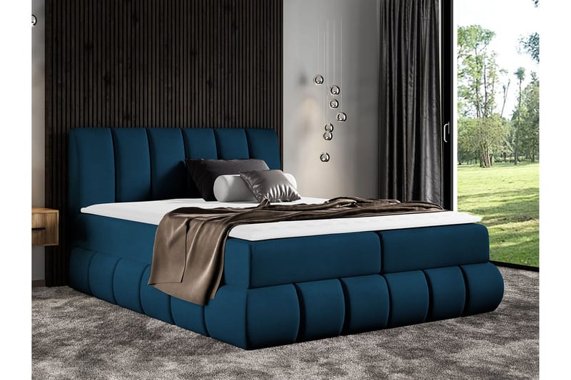 Kontinentalsäng 144x218 cm - Blå - Möbler - Sovrum - Sängar - Kontinentalsängar