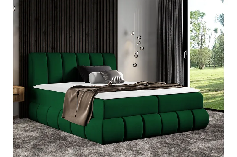Kontinentalsäng 144x218 cm - Grön - Möbler - Sovrum - Sängar - Kontinentalsängar