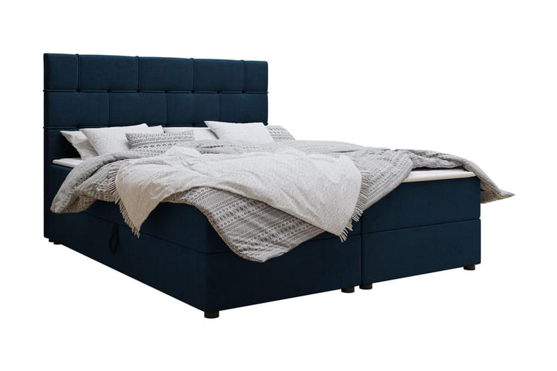 Kontinentalsäng 160x200 cm Blå - Blå - Möbler - Sovrum - Sängar - Kontinentalsängar
