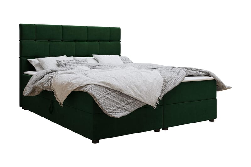 Kontinentalsäng 160x200 cm Svart, Svart