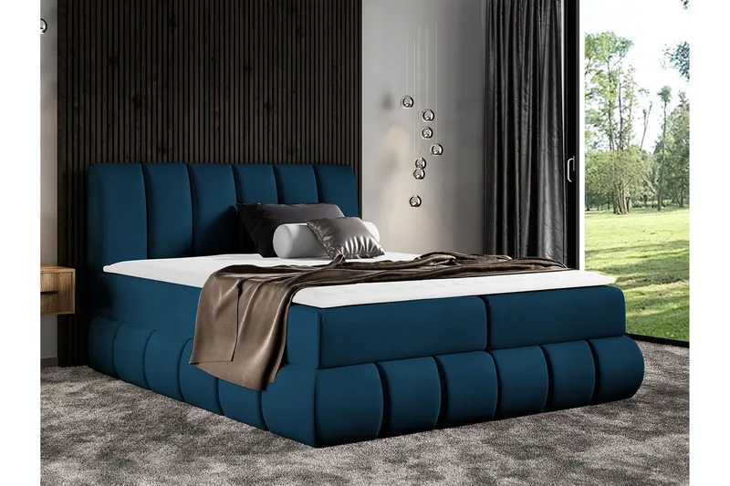 Kontinentalsäng 164x218 cm - Blå - Möbler - Sovrum - Sängar - Kontinentalsängar