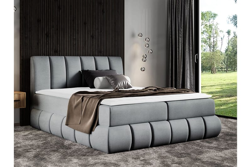 Kontinentalsäng 164x218 cm - Mörkgrå - Möbler - Sovrum - Sängar - Kontinentalsängar