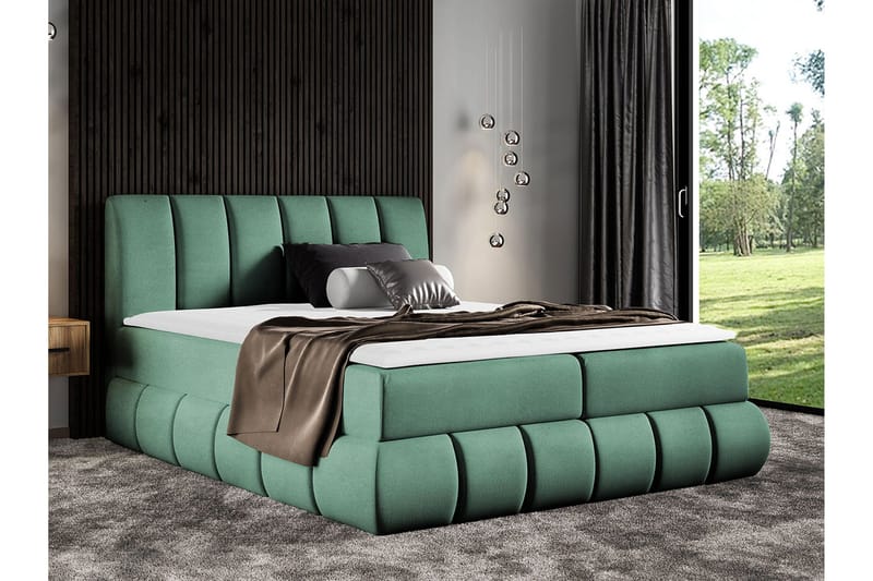 Kontinentalsäng 164x218 cm - Turkos - Möbler - Sovrum - Sängar - Kontinentalsängar