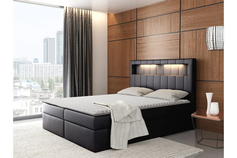 Kontinentalsäng 180x200 cm - Svart - Möbler - Sovrum - Sängar - Kontinentalsängar