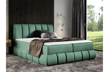 Kontinentalsäng 204x218 cm - Turkos - Möbler - Sovrum - Sängar - Kontinentalsängar