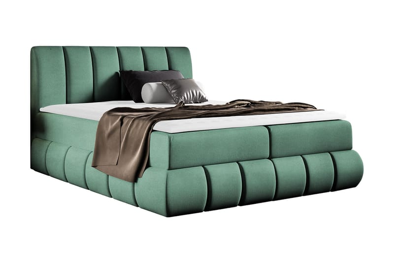 Kontinentalsäng 204x218 cm - Turkos - Möbler - Sovrum - Sängar - Kontinentalsängar