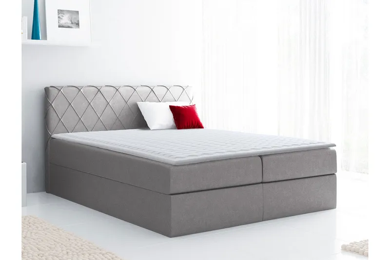 Korshavn Kontinentalsäng 120x200 - Grå - Möbler - Sovrum - Sängar - Kontinentalsängar