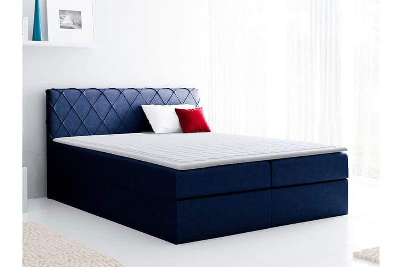 Korshavn Kontinentalsäng 160x200 - Blå - Möbler - Sovrum - Sängar - Kontinentalsängar