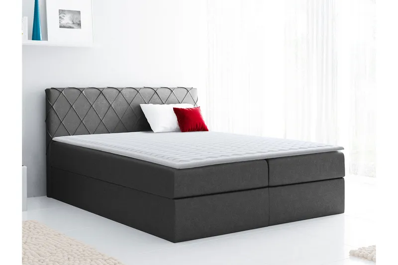 Korshavn Kontinentalsäng 180x200 - Grå - Möbler - Sovrum - Sängar - Kontinentalsängar