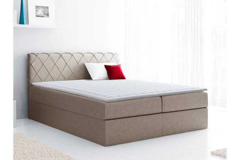 Korshavn Kontinentalsäng 200x200 - Beige - Möbler - Sovrum - Sängar - Kontinentalsängar
