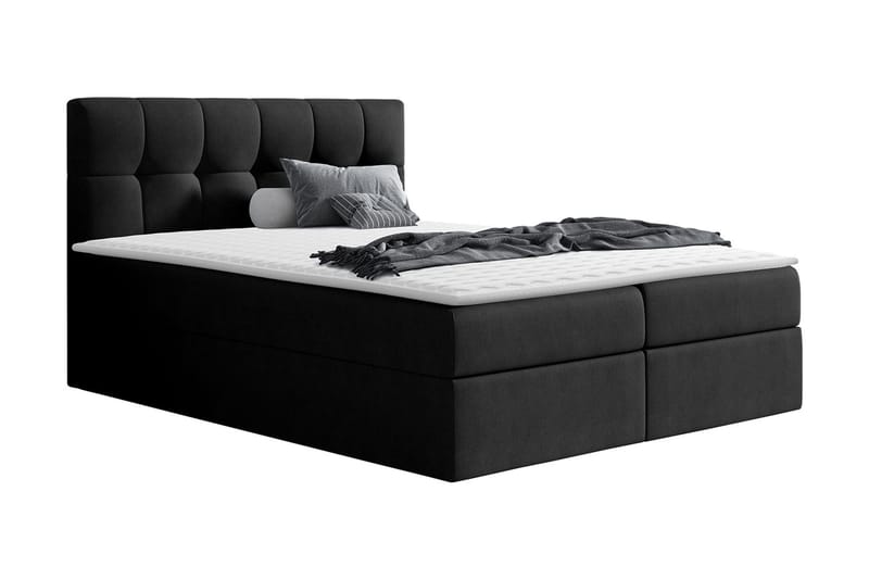 Kramvik Kontinentalsäng 120x200, Svart