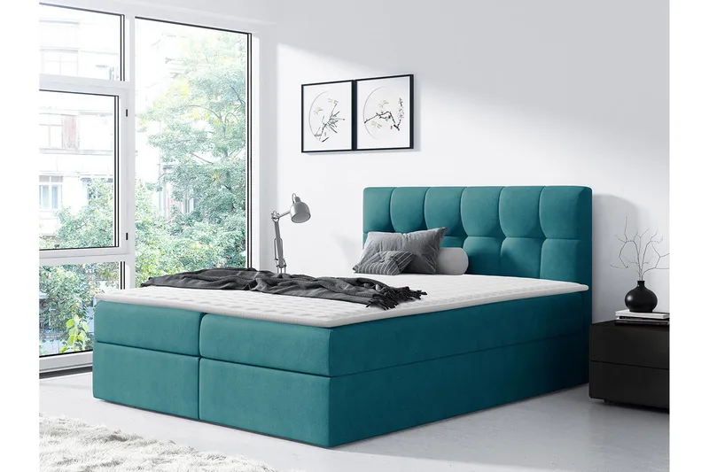 Kramvik Kontinentalsäng 160x200 - Grön - Möbler - Sovrum - Sängar - Kontinentalsängar