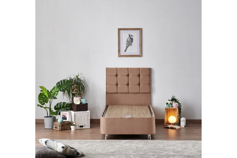 Latrona Kontinentalsäng 90x200 cm - Ljusbrun - Möbler - Sovrum - Sängar - Kontinentalsängar